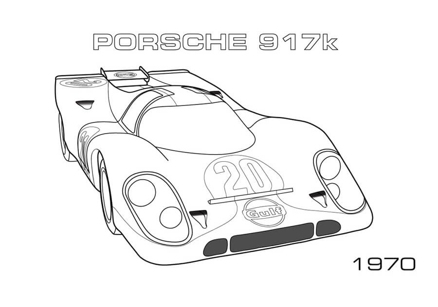 Tô màu cho tranh Porsche 917k