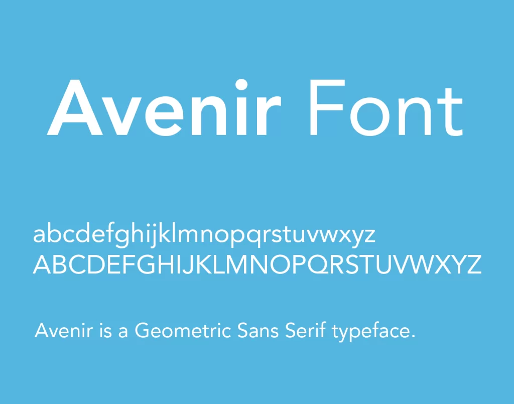 Font Avenir