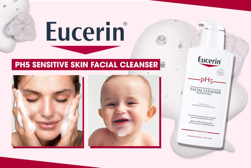 Review sữa rửa mặt Eucerin pH5 Facial Cleanser